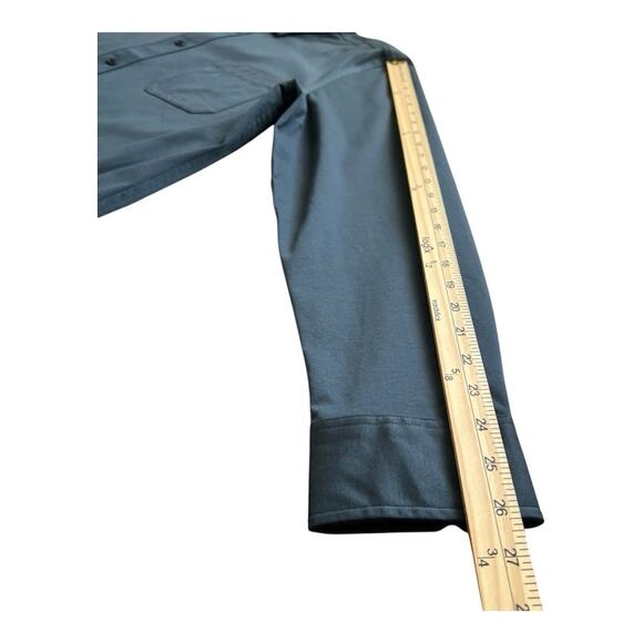 NWT Away Travel The Anywhere Shirt Mens Large Button Up Slate Blue Business Work - Picture 8 of 9